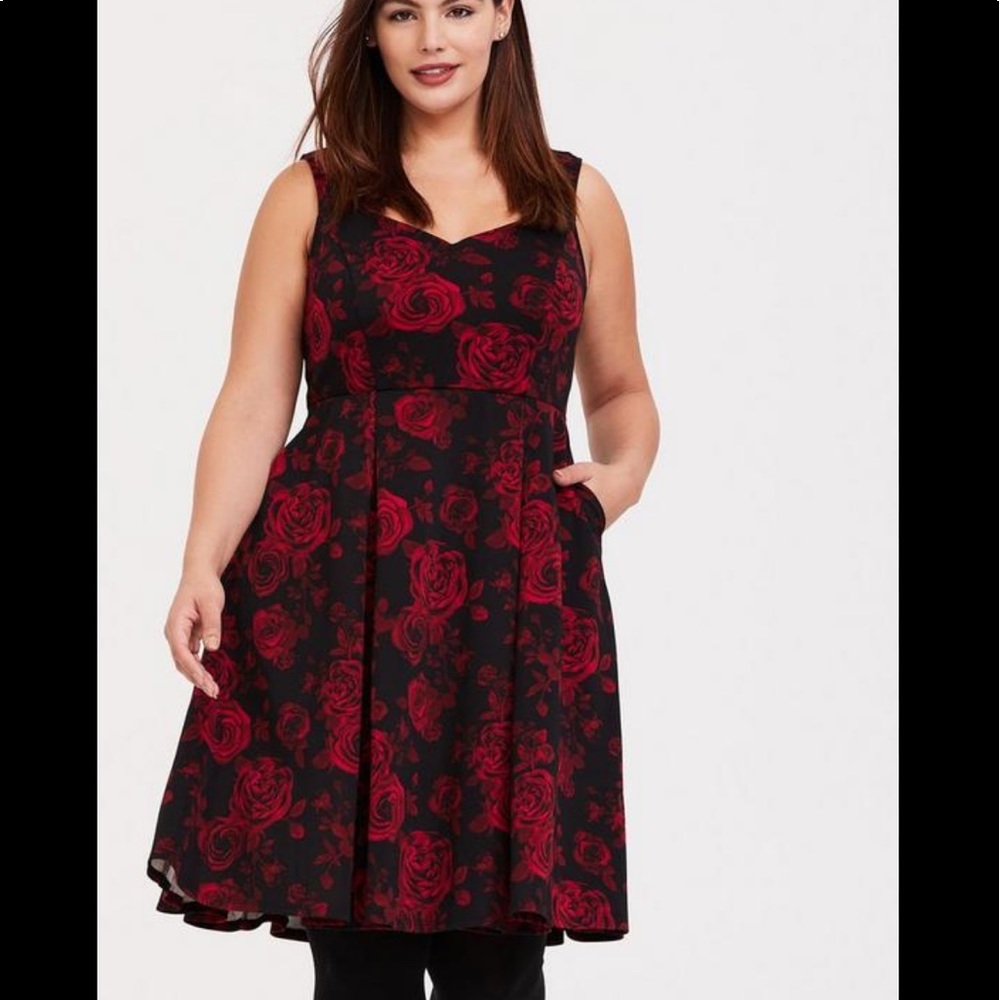 Torrid Size 3, Mini Scuba Skater Dress